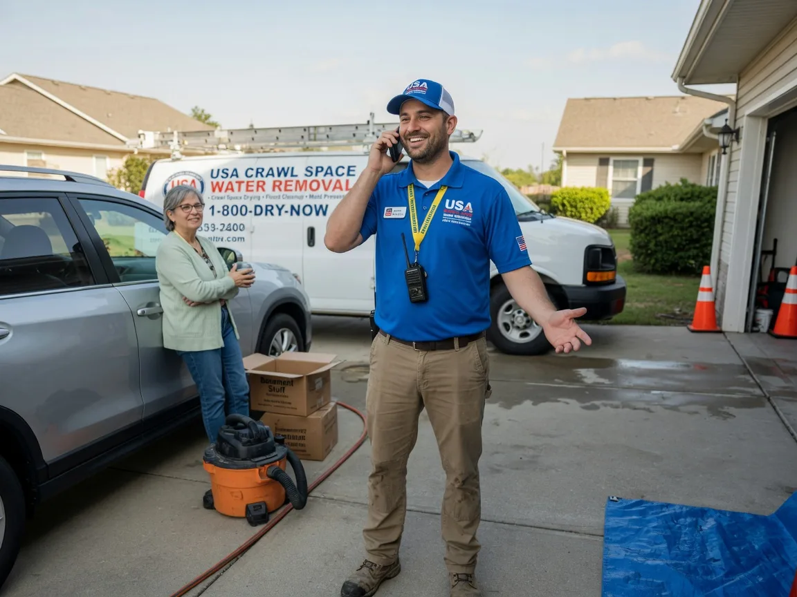 Crawl Space Water Removal Aubrey, AR FAQs